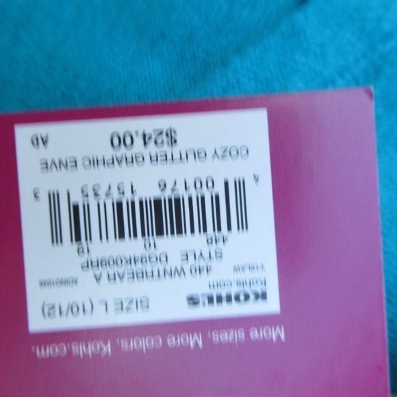 3/$12 SO polar bear cozy glitter graphic top w sequin XL 14 / 16 - Picture 16 of 17